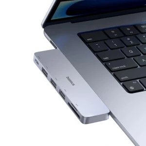 هاب 6 پورت USB-C بیسوس مدل  BS-OH179 Direct Link Type