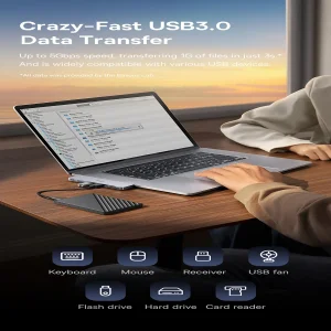 هاب 6 پورت USB-C بیسوس مدل  BS-OH179 Direct Link Type