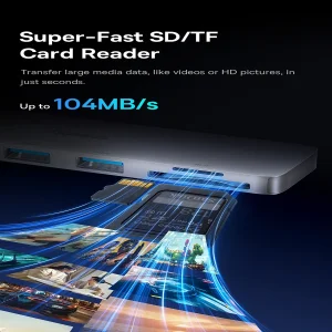 هاب 6 پورت USB-C بیسوس مدل  BS-OH179 Direct Link Type
