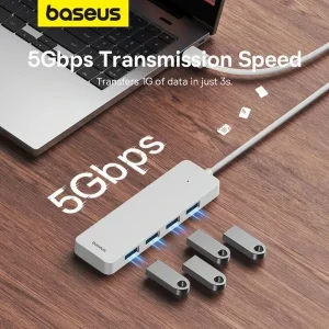 هاب 4 پورت USB 3.0 بیسوس مدل BS-OH080 150cm