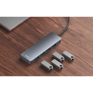 هاب 4 پورت USB 3.0 باسئوس مدل BS-OH080 15cm