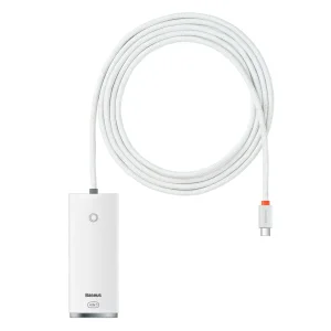 هاب 4 پورت USB-C باسئوس مدل  Lite Series - WKQX03050 2M