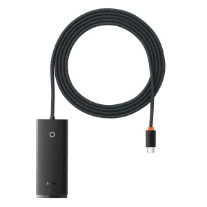 هاب 4 پورت USB-C باسئوس مدل  Lite Series - WKQX03050 2M