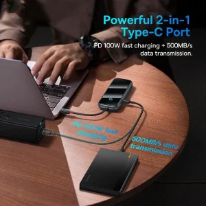 هاب 5 پورت USB-C  بیسوس مدل WKJZ010113