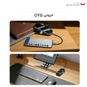 هاب 5 پورت USB-C  بیسوس مدل WKJZ010113