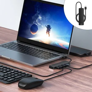 هاب 4 پورت USB 3.0 باسئوس مدل BS-OH080 150cm
