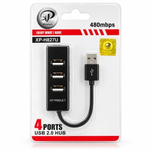 هاب 4 پورت USB2.0 ایکس پی پروداکت مدل H827