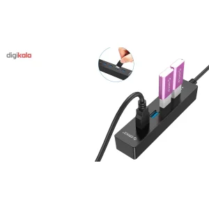 هاب USB 3.0 چهار پورت اوریکو مدل W8PH4-U3