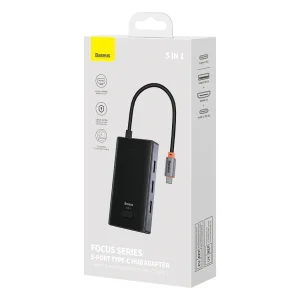 هاب 5 پورت USB-C بیسوس مدل Baseus Focus Series
