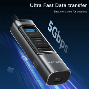 هاب 5 پورت usb-c یسیدو مدل HB24