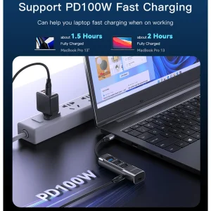 هاب 5 پورت usb-c یسیدو مدل HB24