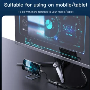 هاب 5 پورت usb-c یسیدو مدل HB24