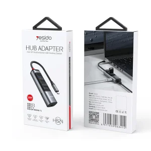هاب 5 پورت usb-c یسیدو مدل HB24