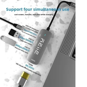 هاب 4 پورت USB-C کوتتسی مدل 160080HUB