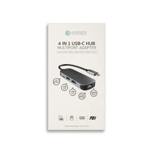 هاب 4 پورت USB-C کوتتسی مدل 160080HUB