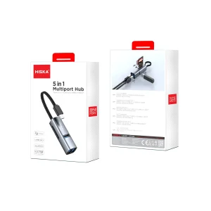 هاب پنج پورت USB-C هیسکا مدل HR-52