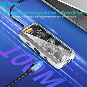 هاب 10 پورت USB-C کوتتسی مدل COTECI 16013