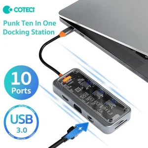 هاب 10 پورت USB-C کوتتسی مدل COTECI 16013
