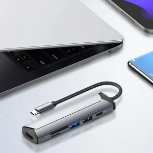 هاب 6 پورت USB-C الدینیو مدل DS-56H