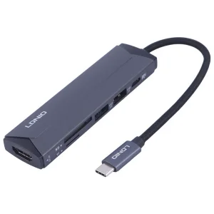 هاب 6 پورت USB-C الدینیو مدل DS-56H