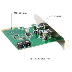 هاب USB3.1 PCI-E یونیتک مدل Y-7305
