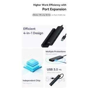 هاب 4 پورت USB 3.0 باسئوس مدل BS-OH080 50cm
