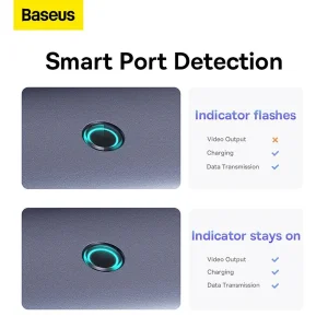 هاب 5 پورت USB-C بیسوس مدل UltraJoy Series HDMI-4K 30Hz Clarity BS-OH110