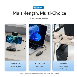 هاب USB3.0 سه پورت اوریکو مدل PWCUR-U3-10