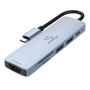 هاب 6 پورت USB-C گلتیج مدل HU01 55W