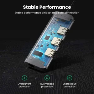 هاب چهار پورت USB -C یوگرین مدل CM252
