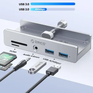 هاب 6 پورت تایپ سی اوریکو مدل MH5PMM-10-SV