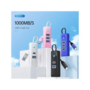 هاب 4 پورت USB-C اوریکو مدل PW3UR-C3