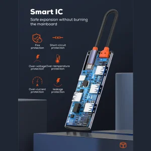 هاب 5 پورت USB-C الدینیو مدل DS-15U