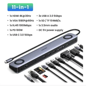 هاب داک استیشن ۱۱ پورت یوگرین مدل CM235-60571