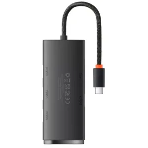هاب 4 پورت USB -C باسئوس مدل Lite Series - WKQX03030 25cm