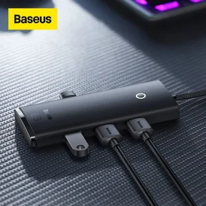 هاب 4 پورت USB -C باسئوس مدل Lite Series - WKQX03030 25cm