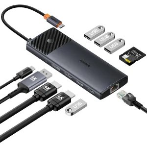 هاب 11 پورت USB-C بیسوس مدل Metal Gleam Series II