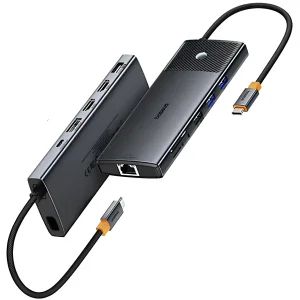 هاب 11 پورت USB-C بیسوس مدل Metal Gleam Series II