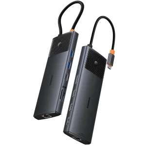 هاب 11 پورت USB-C بیسوس مدل Metal Gleam Series II