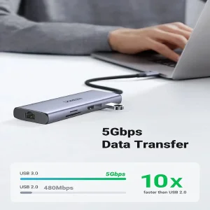 هاب 9 پورت USB-C یوگرین مدل CM490-90119