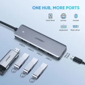 هاب 4 پورت USB-C یوگرین مدل UG-70336