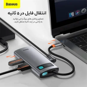 هاب 4 پورت USB-C باسئوس CAHUB-CY0G