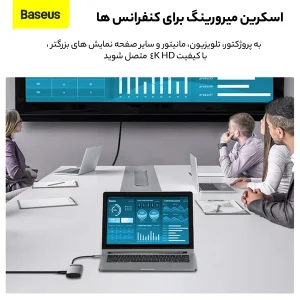 هاب 4 پورت USB-C باسئوس CAHUB-CY0G