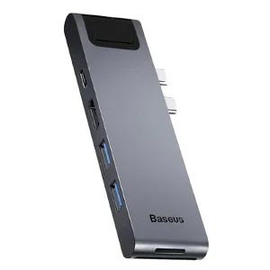 هاب 7 پورت USB-C باسئوس مدل CAHUB-L0G