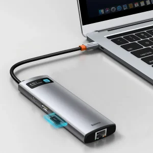 هاب 8 پورت USB-C باسئوس مدل CAHUB-CV0G
