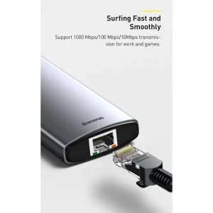 هاب 8 پورت USB-C باسئوس مدل CAHUB-CV0G