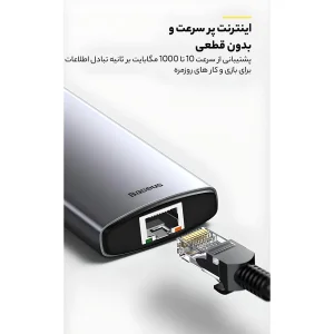 هاب 8 پورت USB-C باسئوس مدل CAHUB-CV0G
