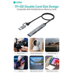 هاب 5 پورت USB/USB-C کوتتسی مدل OF-004