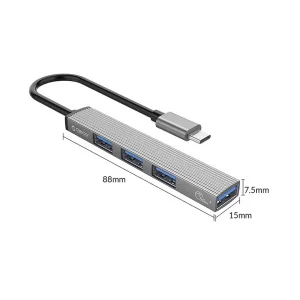هاب چهار پورت USB-C اوریکو مدل AH-13