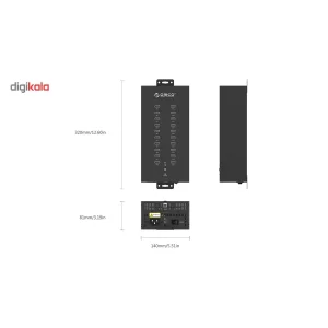 هاب USB صنعتی 20 پورت اوریکو مدل IH20P